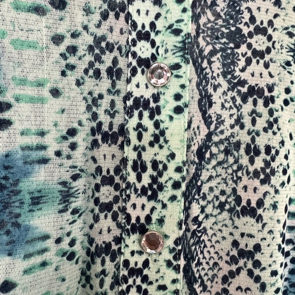 INC International Concepts Sheer Snake Print - Picture 3 of 5